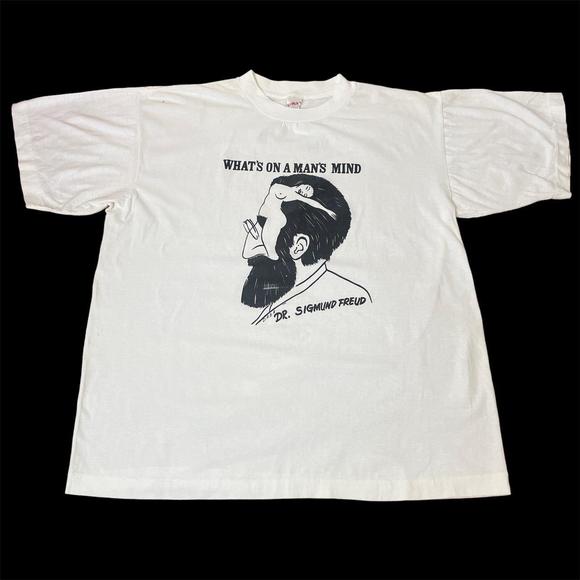 Vintage 80s 90s What’s On A Mans Mind Tshirt - Picture 2 of 8